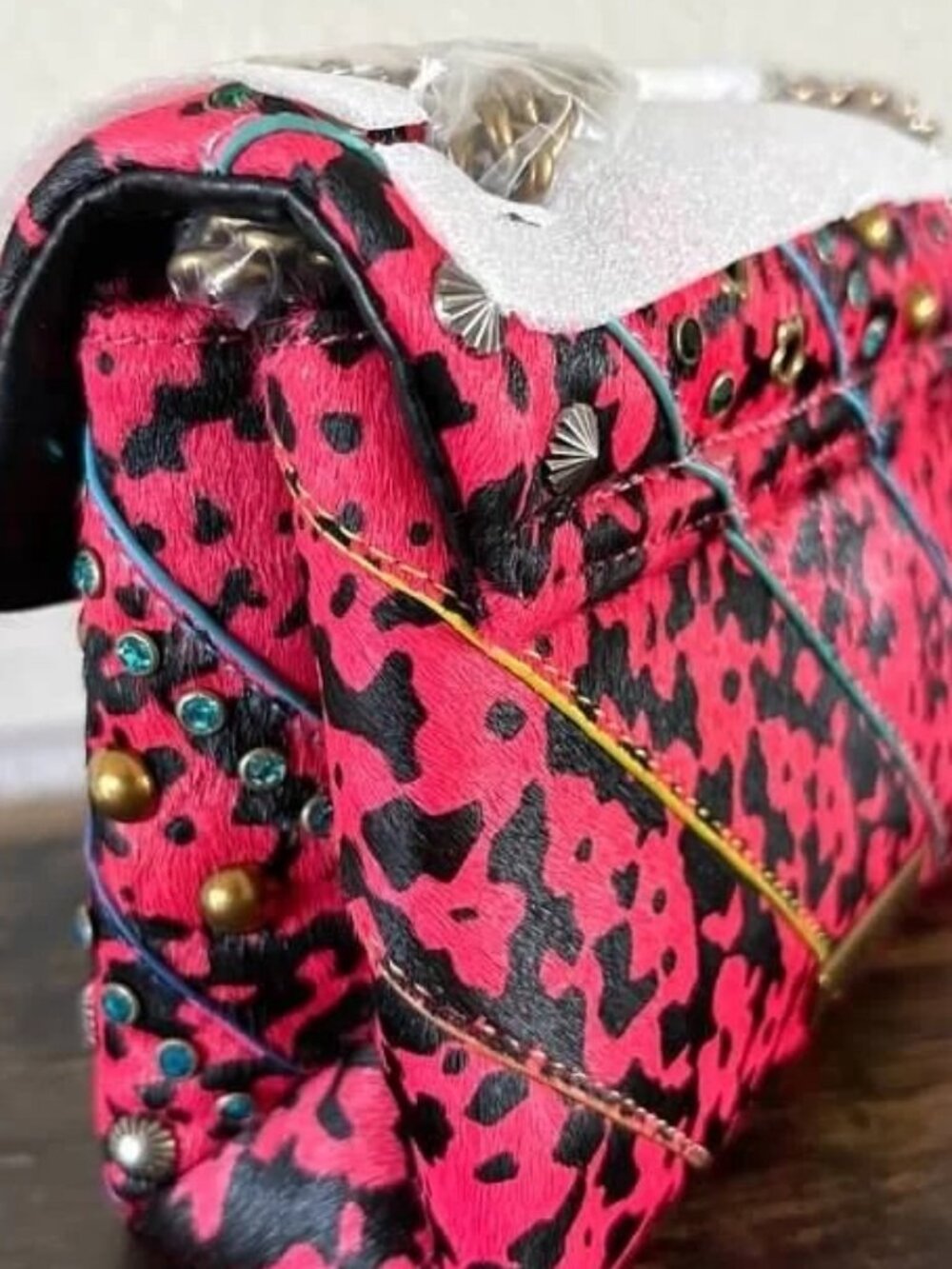 Kurt Geiger Mini Kensington Structured Crossbody Bag Crystals, Studs & More NWT - Picture 2 of 12